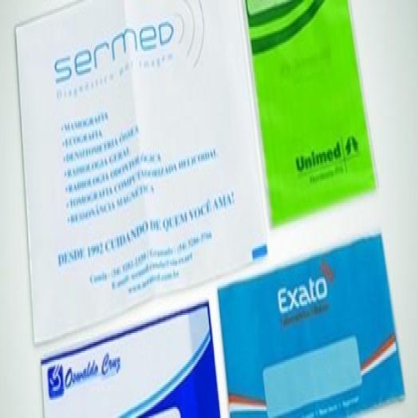 Envelope plástico laboratório